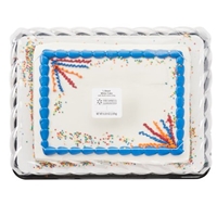 1/2 Sheet White Cake With Buttercreme Icing