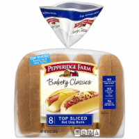 Pepperidge Farm Top Sliced White Hot Dog Buns