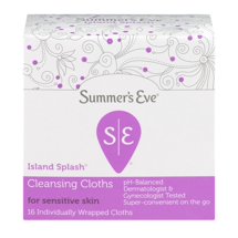 Summer's Eve Island Splash Cleansing Cloths for Sensitive Skin - 16 CT