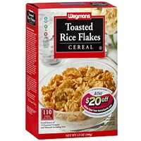 Wegmans Cereal Toasted Rice Flakes