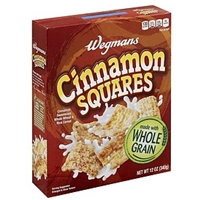 Wegmans, Sweetened Whole Wheat & Rice Squares Cereal, Cinnamon
