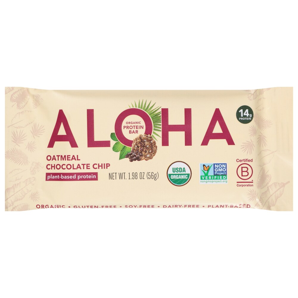 ALOHA Plant Based Protein Bar Oatmeal Chocolate Chip