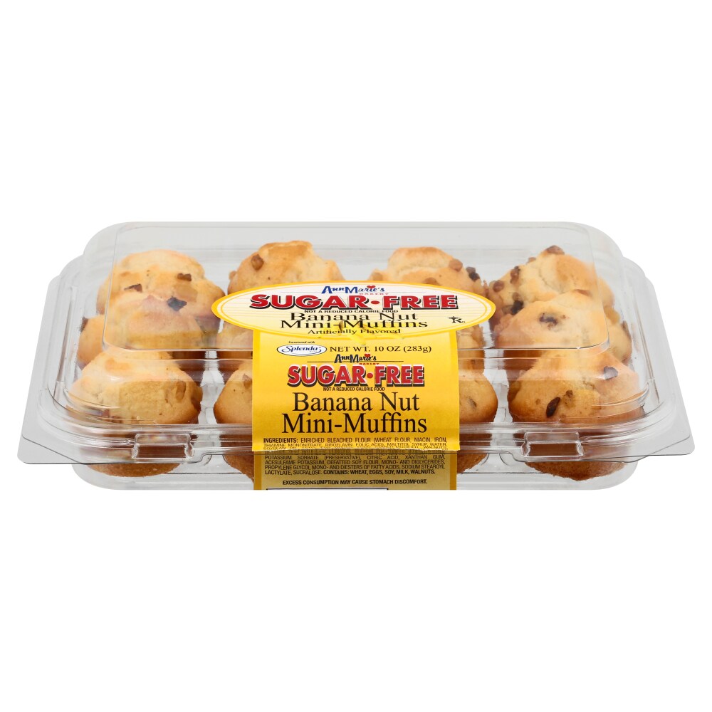 Ann Maries Mini-Muffins, Sugar Free, Banana Nut