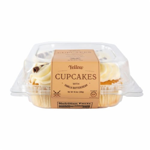 Antonina's Artisan Bakery Gluten-Free Yellow Decorated Cupcakes