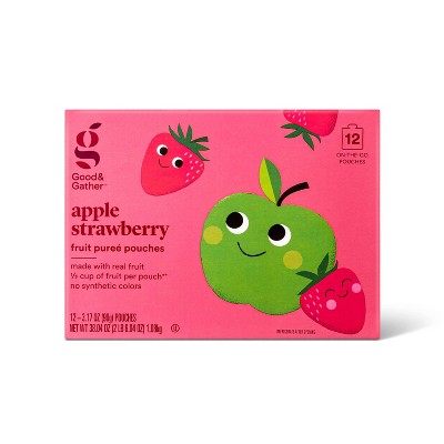 Applesauce Pouches Strawberry - 12ct
