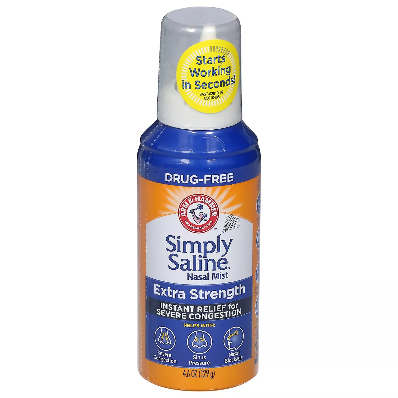 Arm & Hammer Simply Saline Extra Strength Nasal Mist- Instant Relief For Severe Congestion- One Bottle