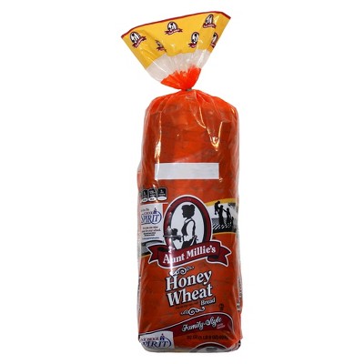 Aunt Millie's Bakeries Family Style, Honey Wheat Bread, 22 Ounce