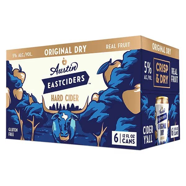 Austin Eastciders Original Dry Hard Cider - 6pk