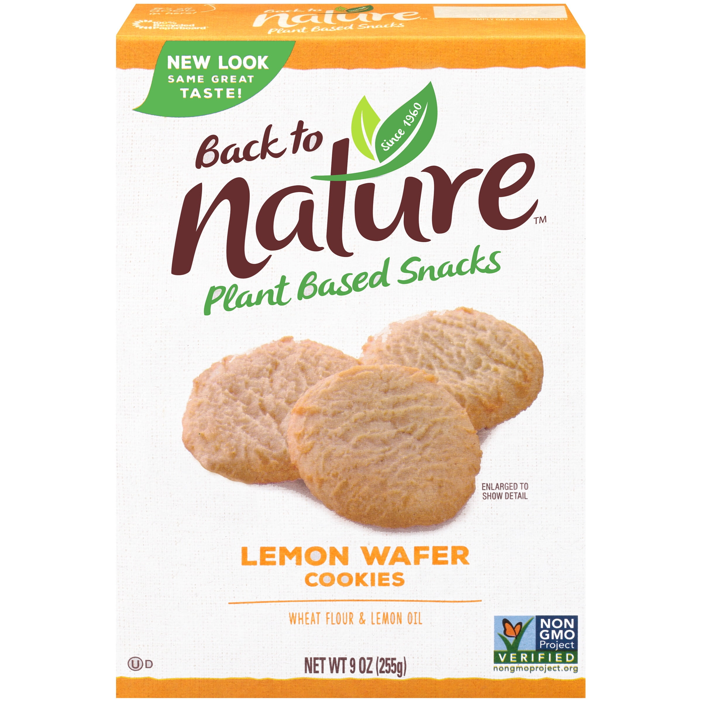 Back to Nature Plant Based Snacks Lemon Wafer Cookies