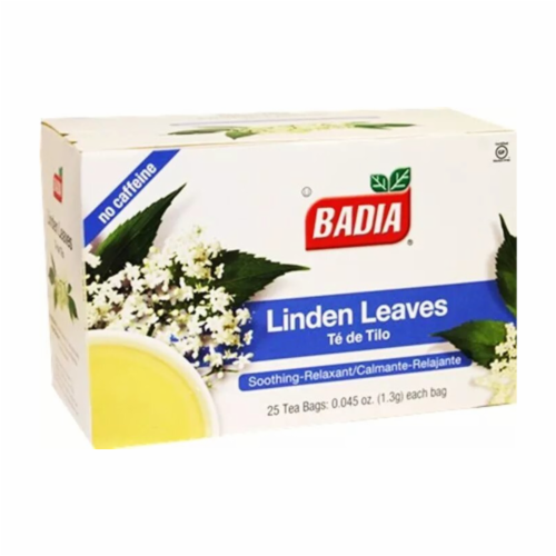 Badia Gluten-Free Linden Leaves Herbal Tea Bags, 25 Ct