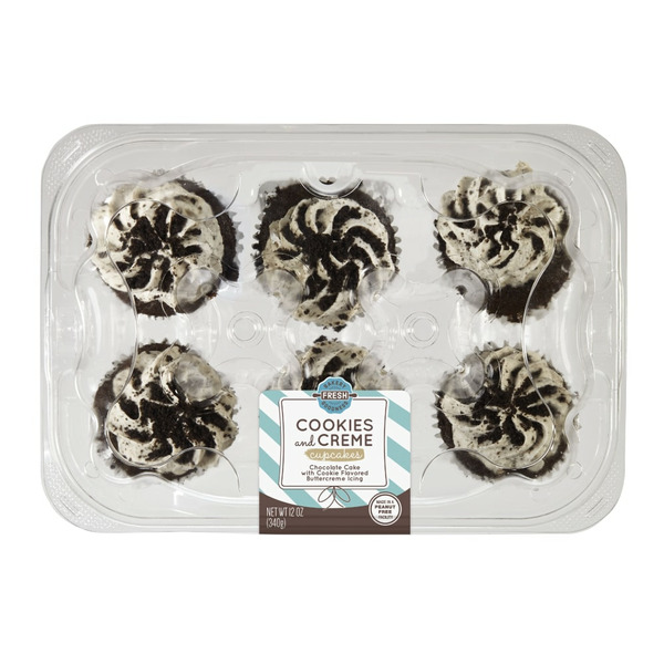 Bakery Fresh Goodness Cookies And Creme Chocolate Cake With Cookie Flavored Buttercreme Icing Cupcakes