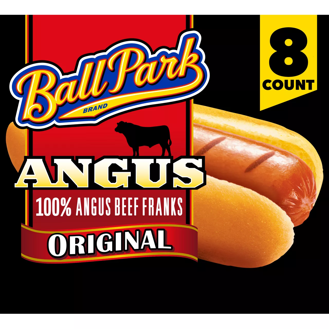 Ball Park Angus Beef Hot Dogs, 8 Count