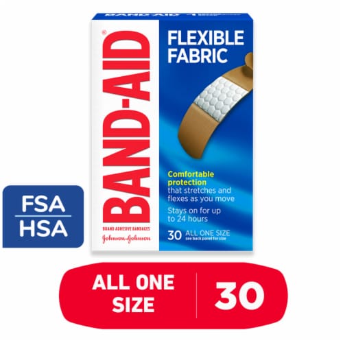 Band-Aid Brand Sterile Flexible Fabric Adhesive Bandages, Comfortable Flexible Protection & Wound Care for Minor Cuts & Scrapes, Pad Designed to Cushion Painful