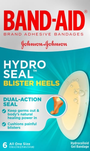 BAND-AID Brand Hydro Seal Hydrocolloid Gel Heel Bandages
