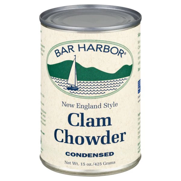 Bar Harbor All Natural New England Style Clam Chowder Soup