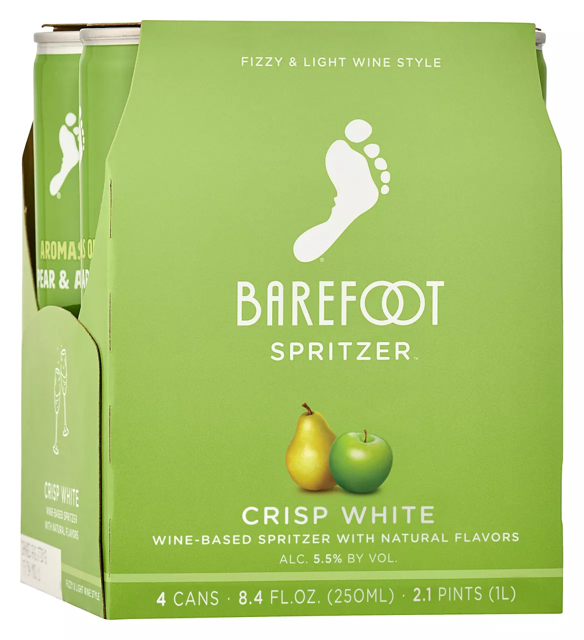 Barefoot Refresh Crisp White Can single