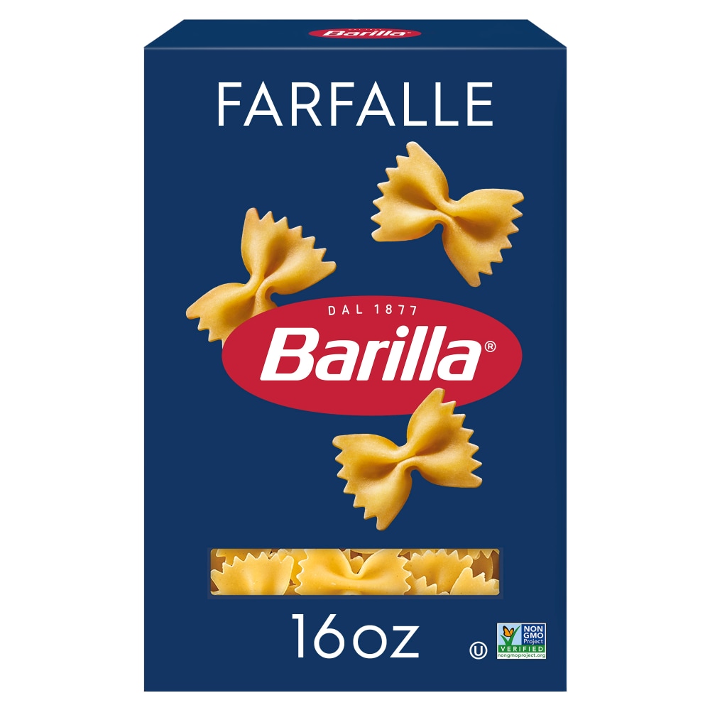 Barilla Farfalle Pasta Quality Non-GMO and Kosher Certified Pasta