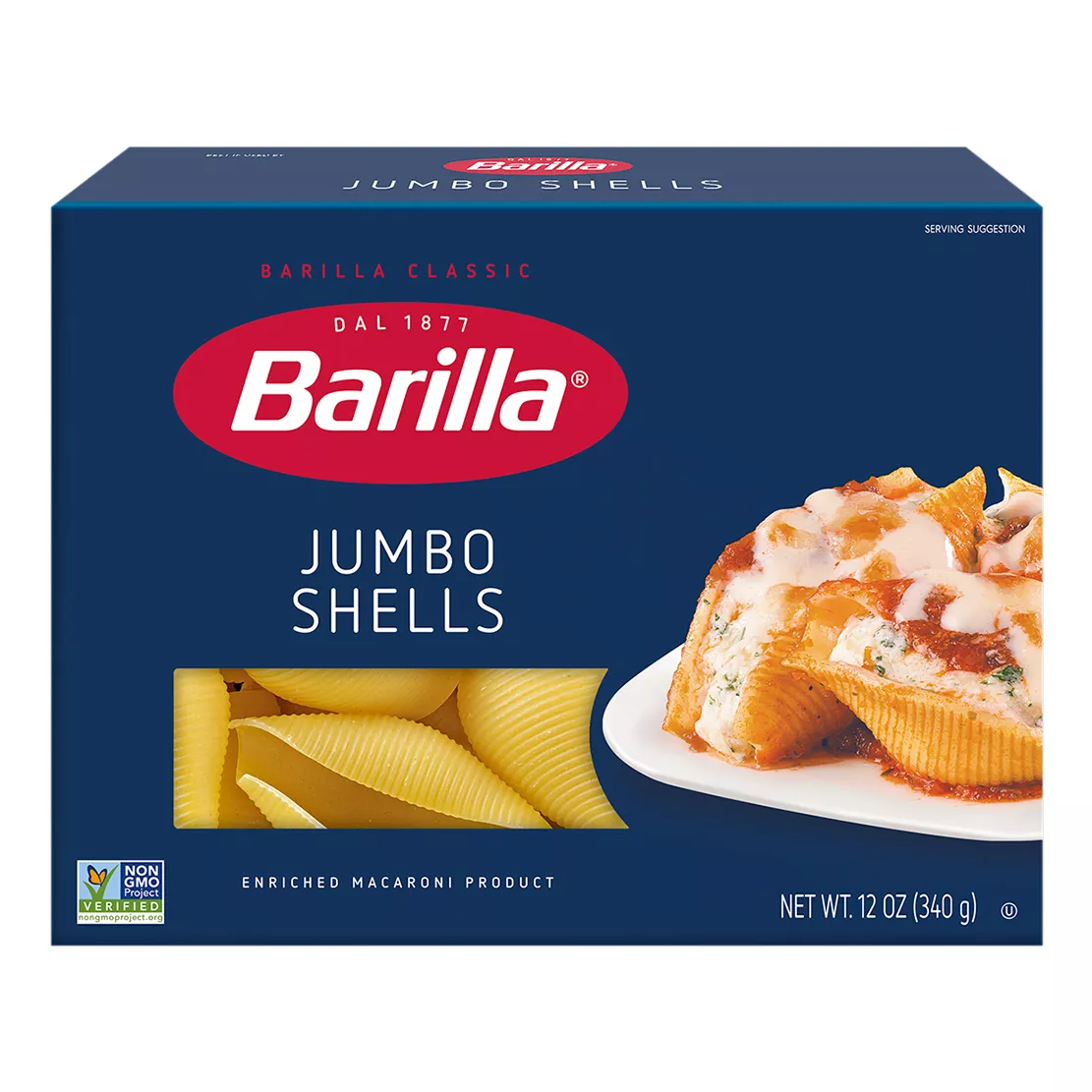 Barilla® Classic Blue Box Oven Pasta Jumbo Shells