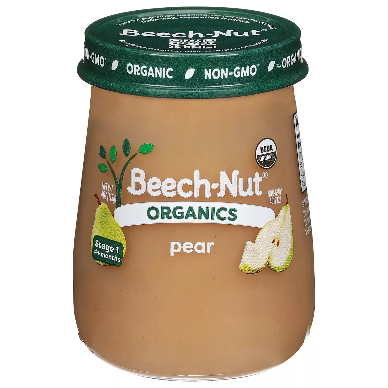 Beech-Nut Organics Stage 1 Organic Baby Food, Pear