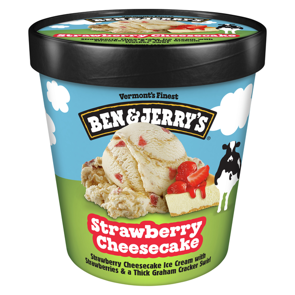 Ben & Jerry's Ice Cream Pint Strawberry Cheesecake