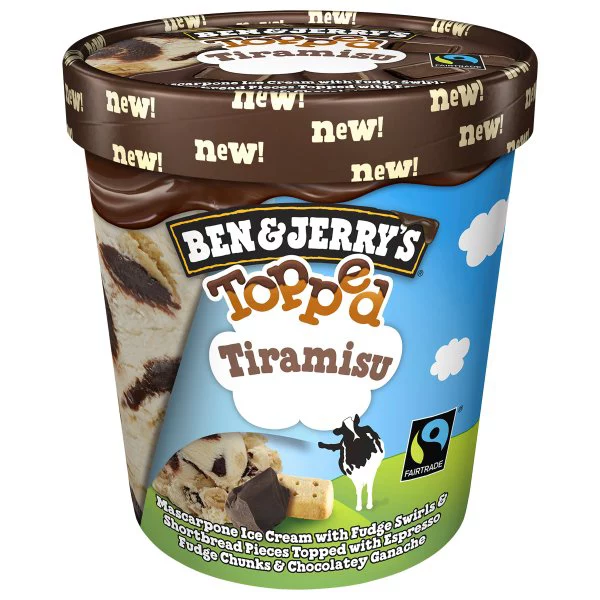 Ben & Jerry's Ice Cream Tiramisu Topped