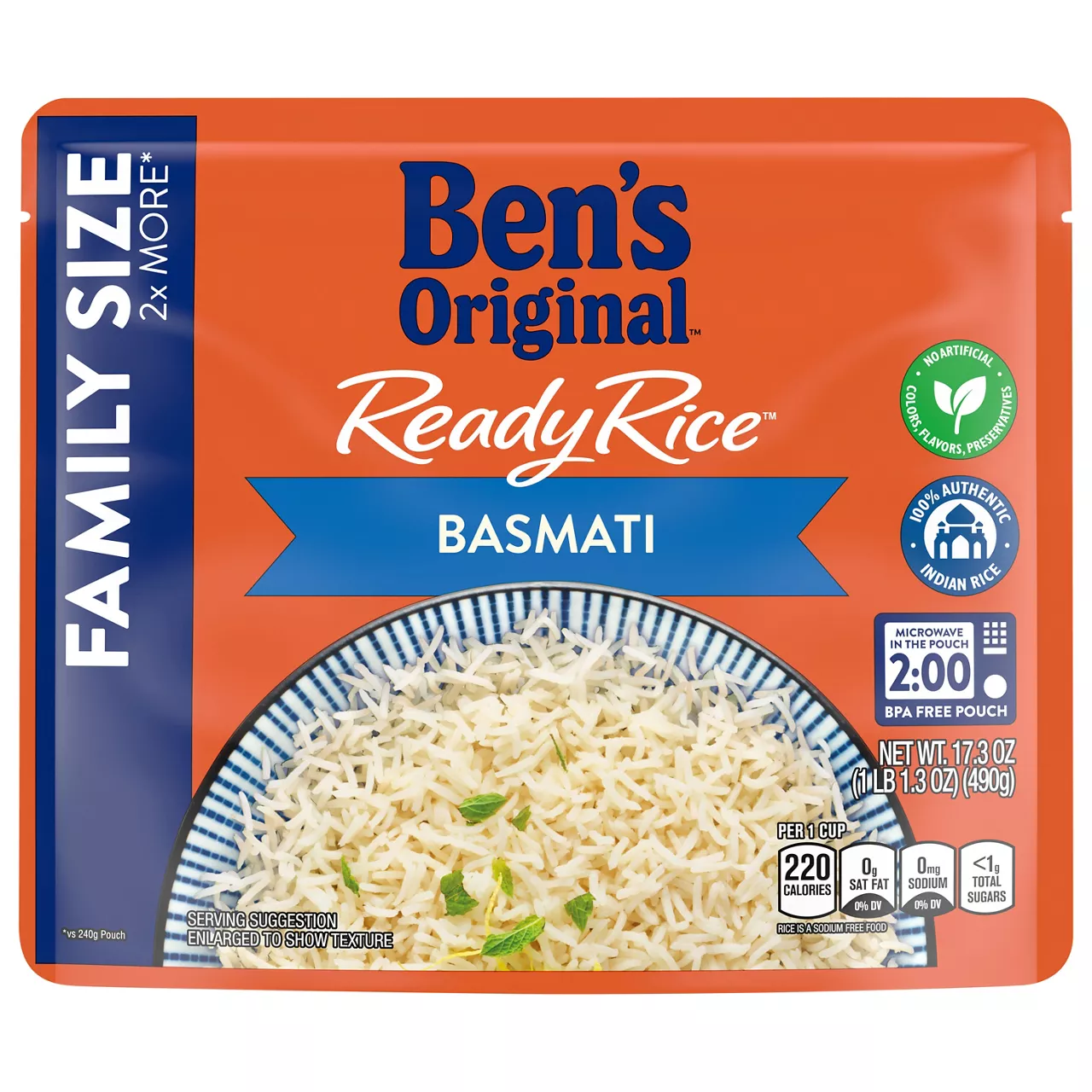 Ben's Original Ready Rice Rice, Basmati, Family Size