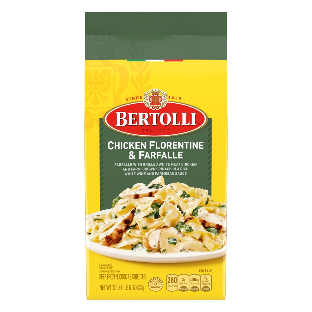 Bertolli Frozen Chicken Florentine & Farfalle