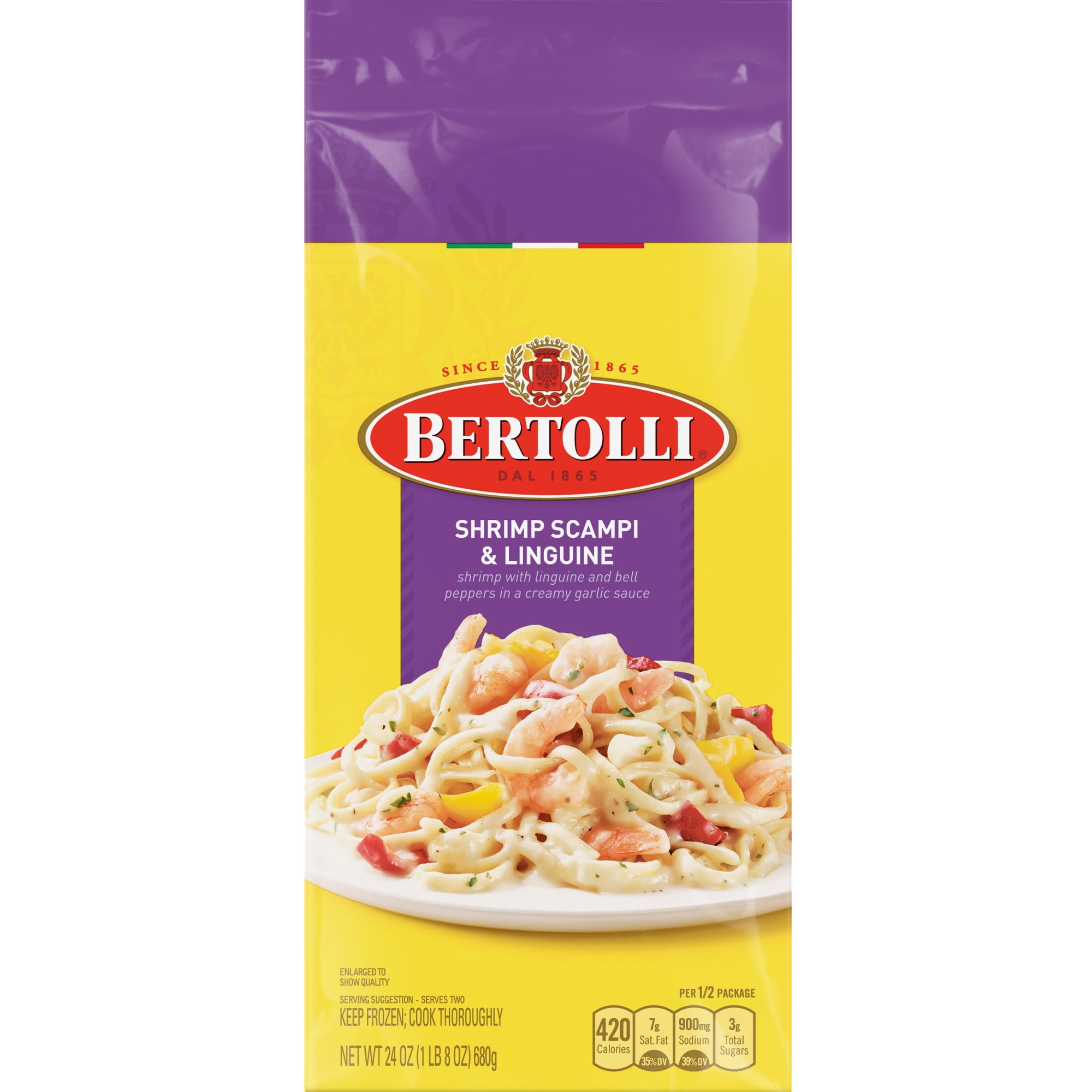 Bertolli Frozen Skillet Meals for Two Shrimp Scampi & Linguine