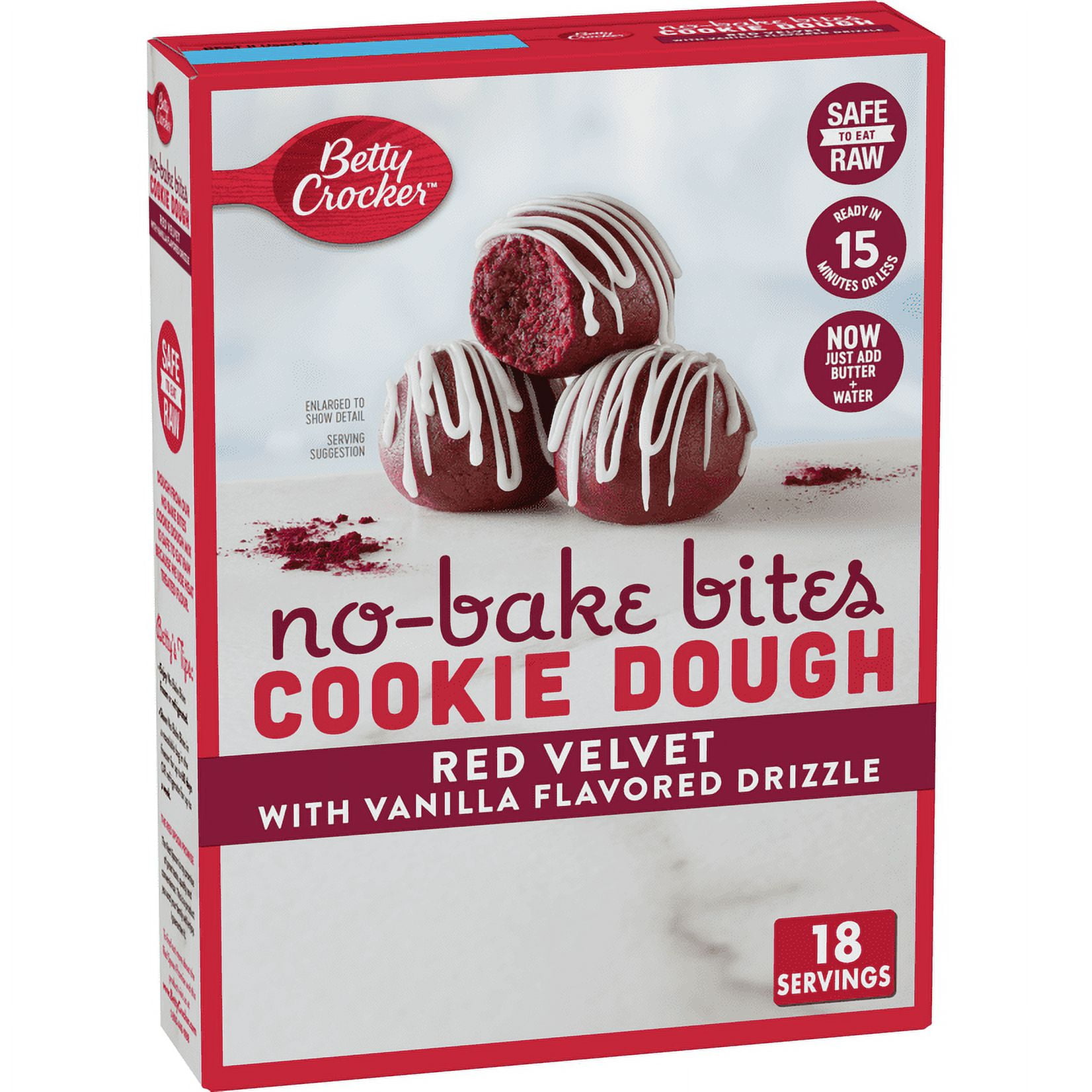 Betty Crocker Red Velvet No-Bake Cookie Dough