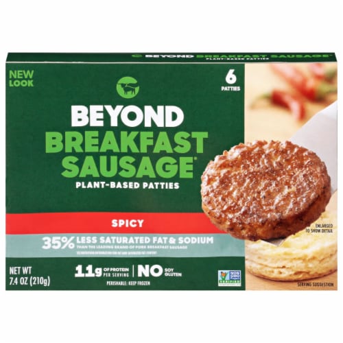 Beyond Meat Beyond Breakfast Sausage Spicy Plant-Based Patties 6 Count