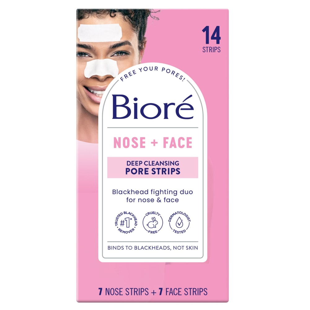 Biore Nose + Face Deep Cleansing Pore Strips Combo Pack