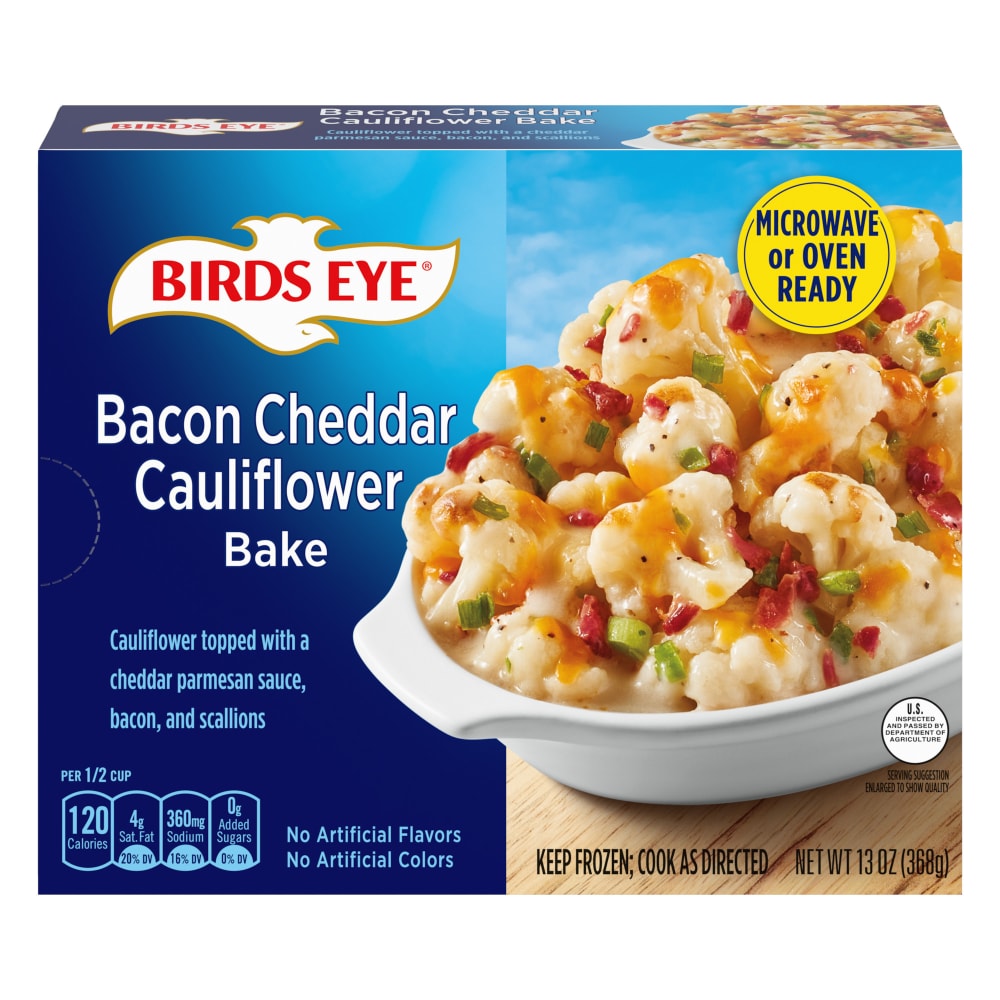 Birds Eye Bacon Cheddar Cauliflower Bake, Frozen Side