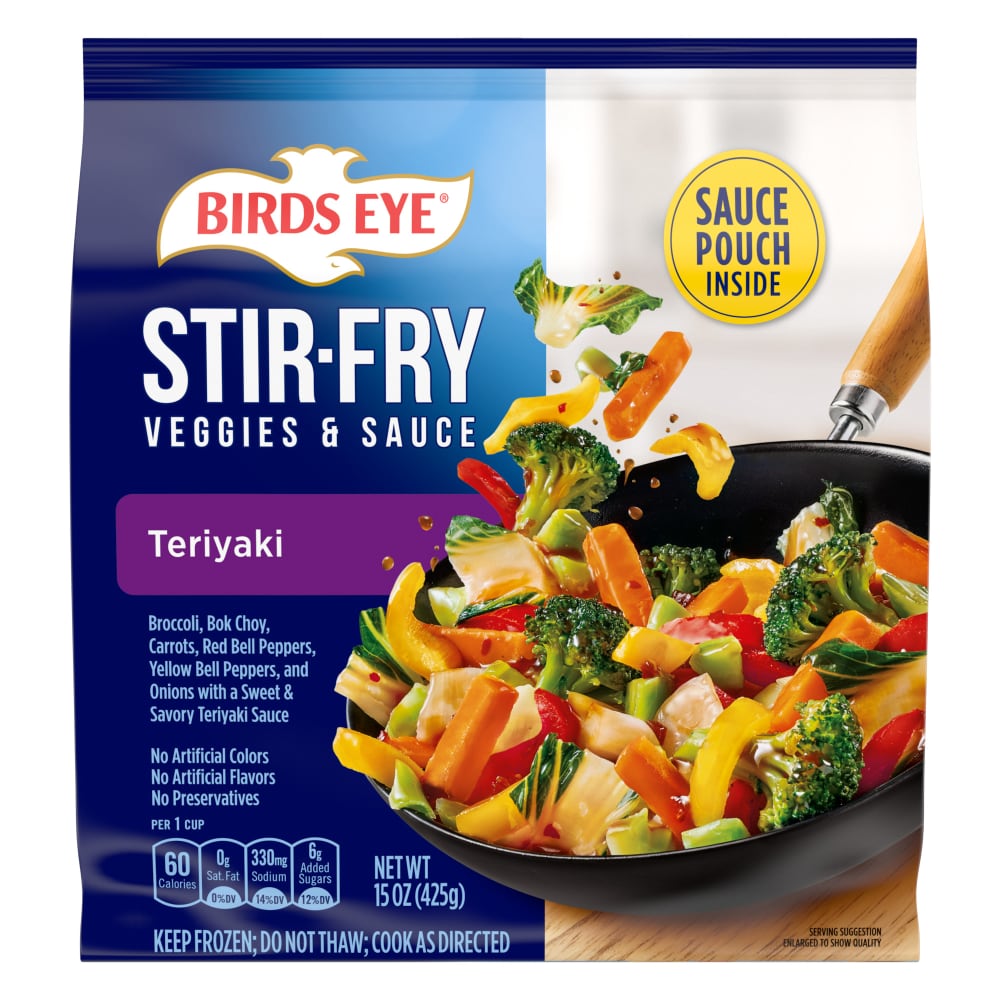 Birds Eye Teriyaki Frozen Stir Fry Veggies and Sauce, Frozen Vegetables