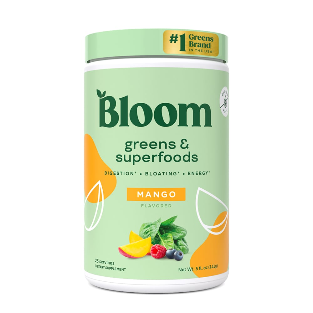 Bloom Nutrition Greens & Superfoods Powder, Mango, 25 Servings