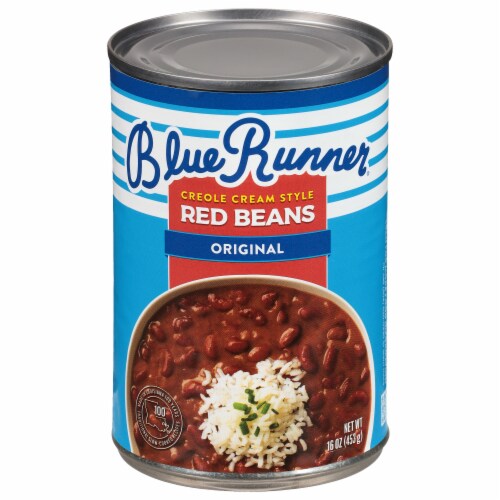 Blue Runner Creole Cream Style Red Beans, 1 Pound - Easy Heat and Serve for Delicious Meals - Authentic New Orleans Flavor