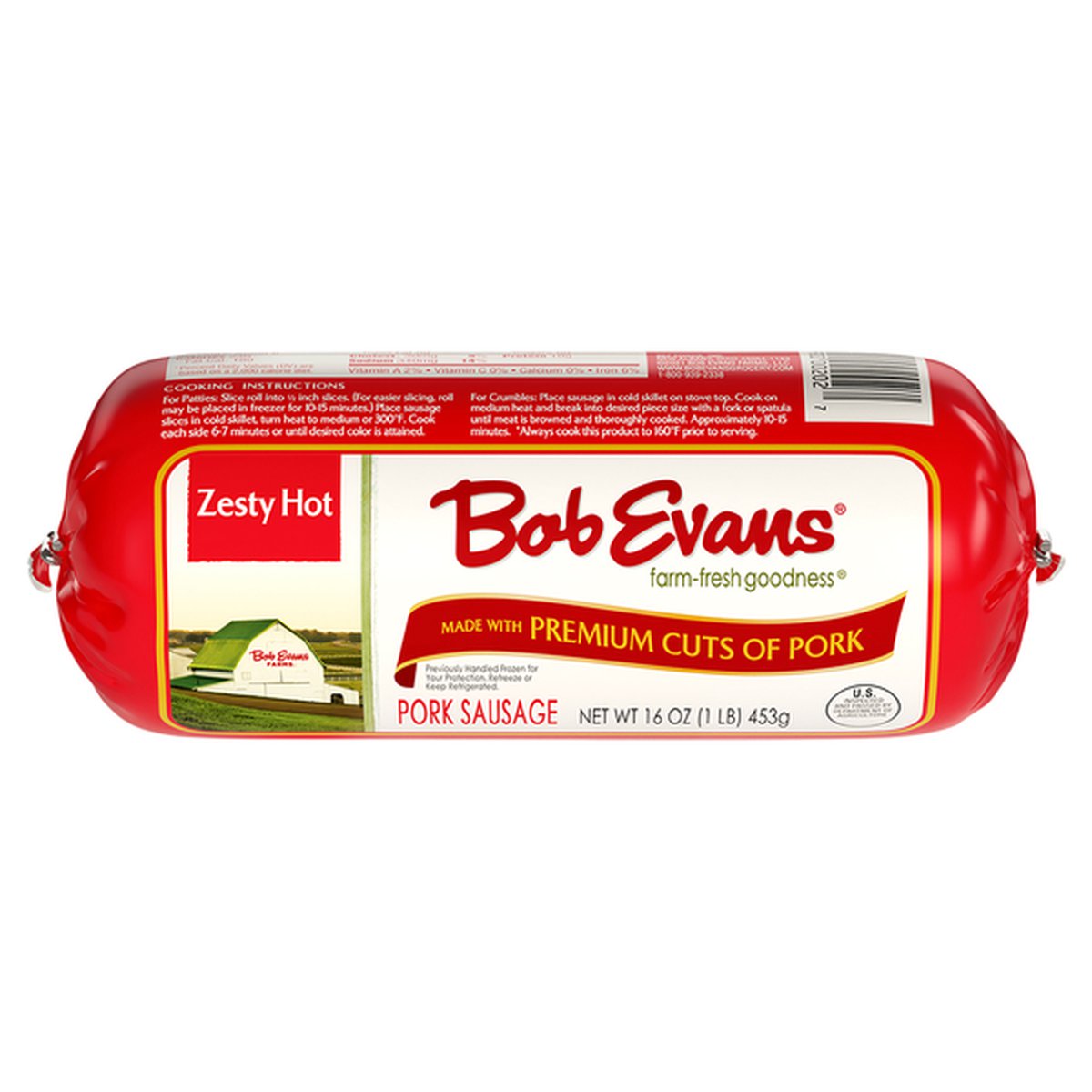 Bob Evans Farms Zesty Hot Pork Sausage