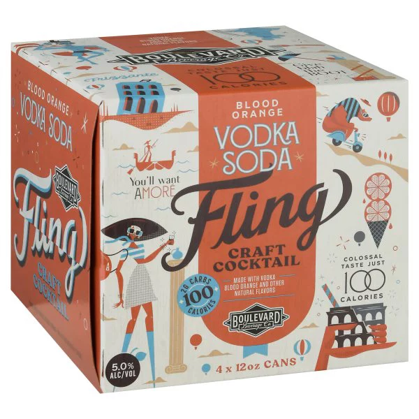 Boulevard Beverage Fling Craft Cocktail Blood Orange Soda