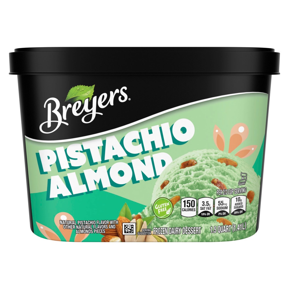 Breyers Frozen Dairy Dessert, Pistachio Almond