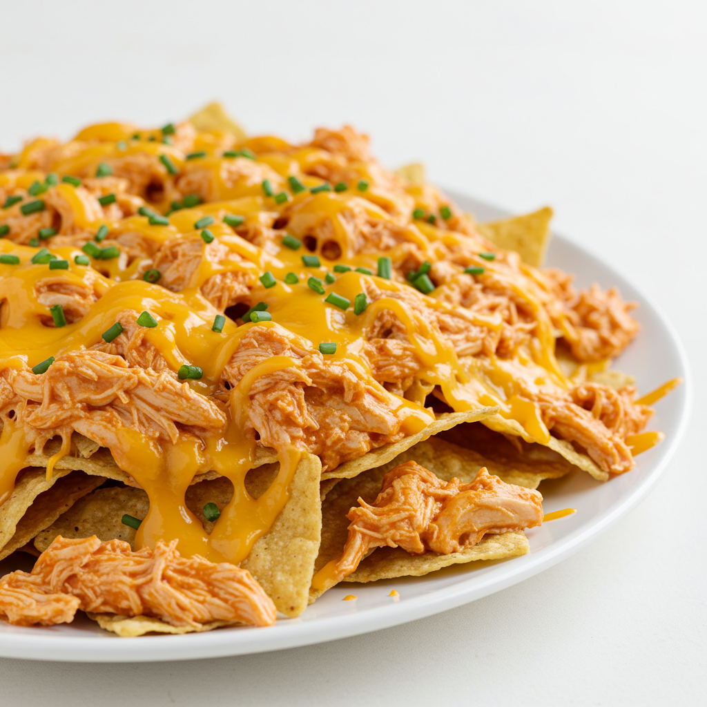 buffalo chicken nachos
