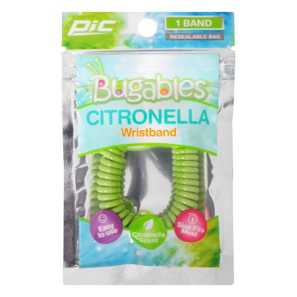 Bugables Citronella Coil Wristbands, Wearable Bands, One Size Fits All