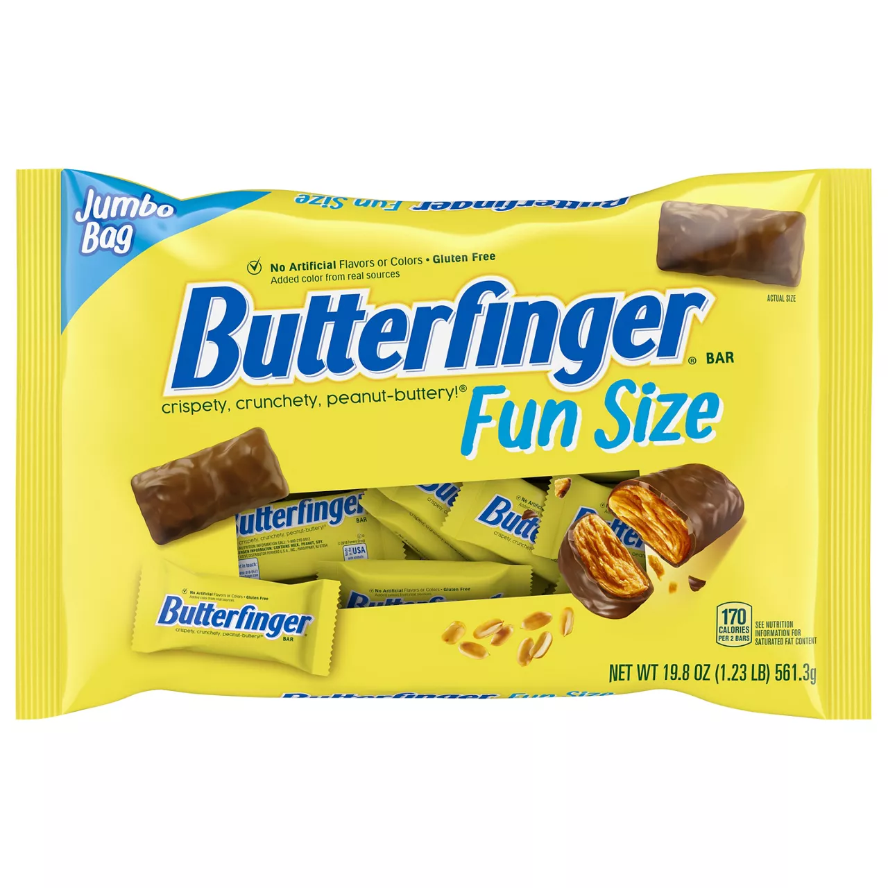 Crispety, Crunchety, Peanut-Buttery Fun Size Bars, Crispety, Crunchety, Peanut-Buttery