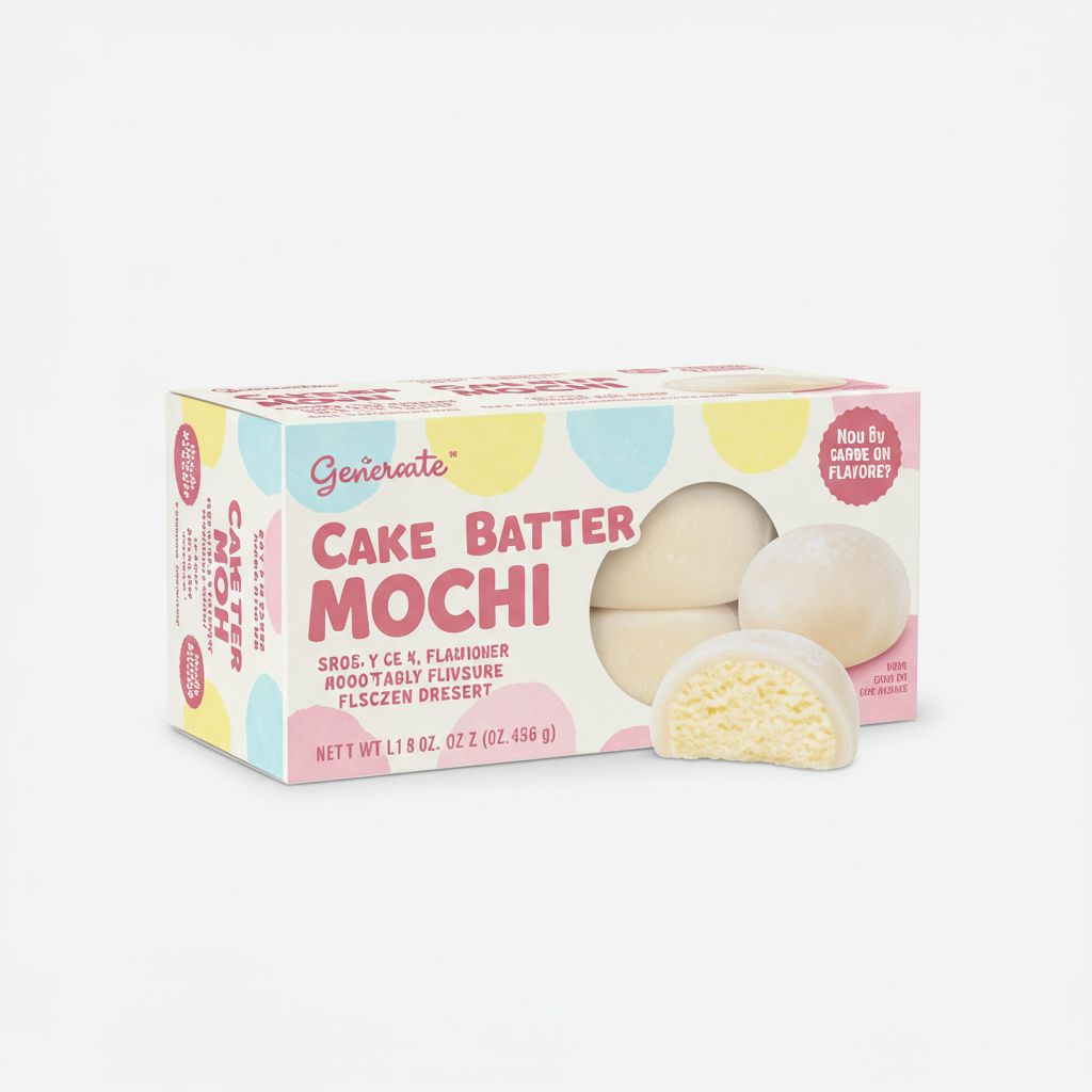 cake batter mochi ice cream