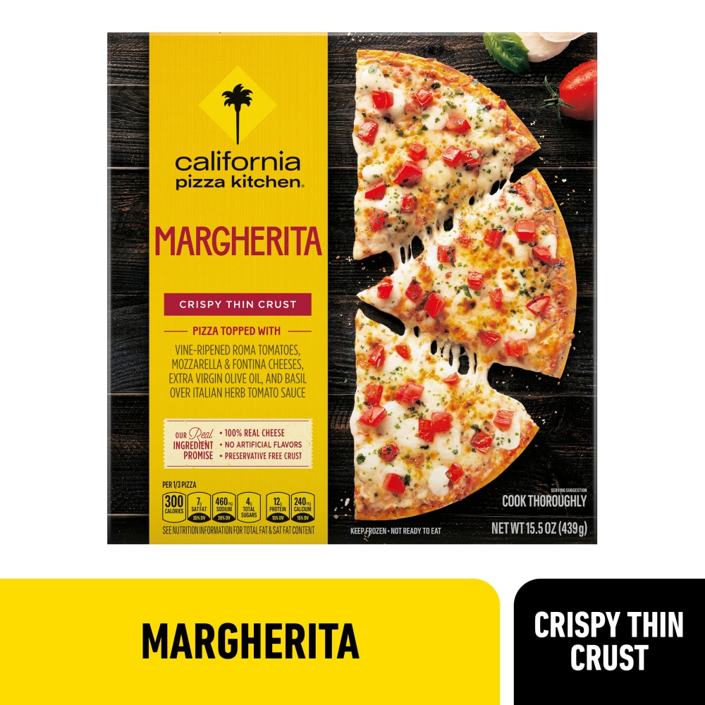 California Pizza Kitchen Margherita Recipe Frozen Pizza with Crispy Thin Crust