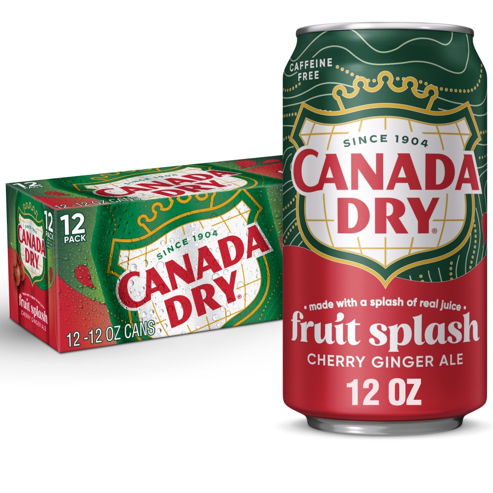 Canada Dry Fruit Splash Cherry Ginger Ale Soda
