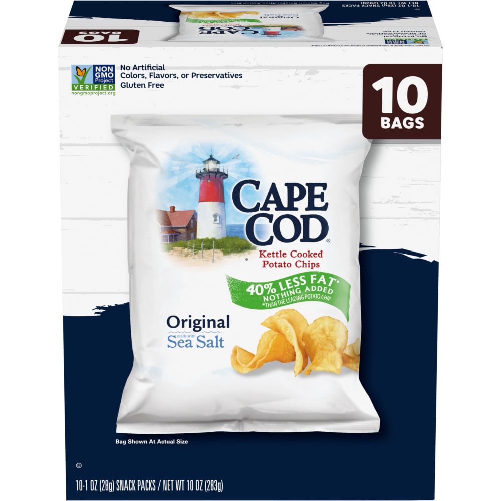 Cape Cod Potato Chips Original Less Fat Kettle Chips