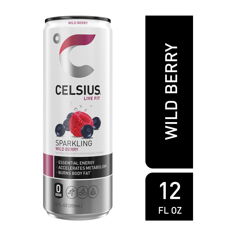 CELSIUS Sparkling Wild Berry, Functional Essential Energy Drink