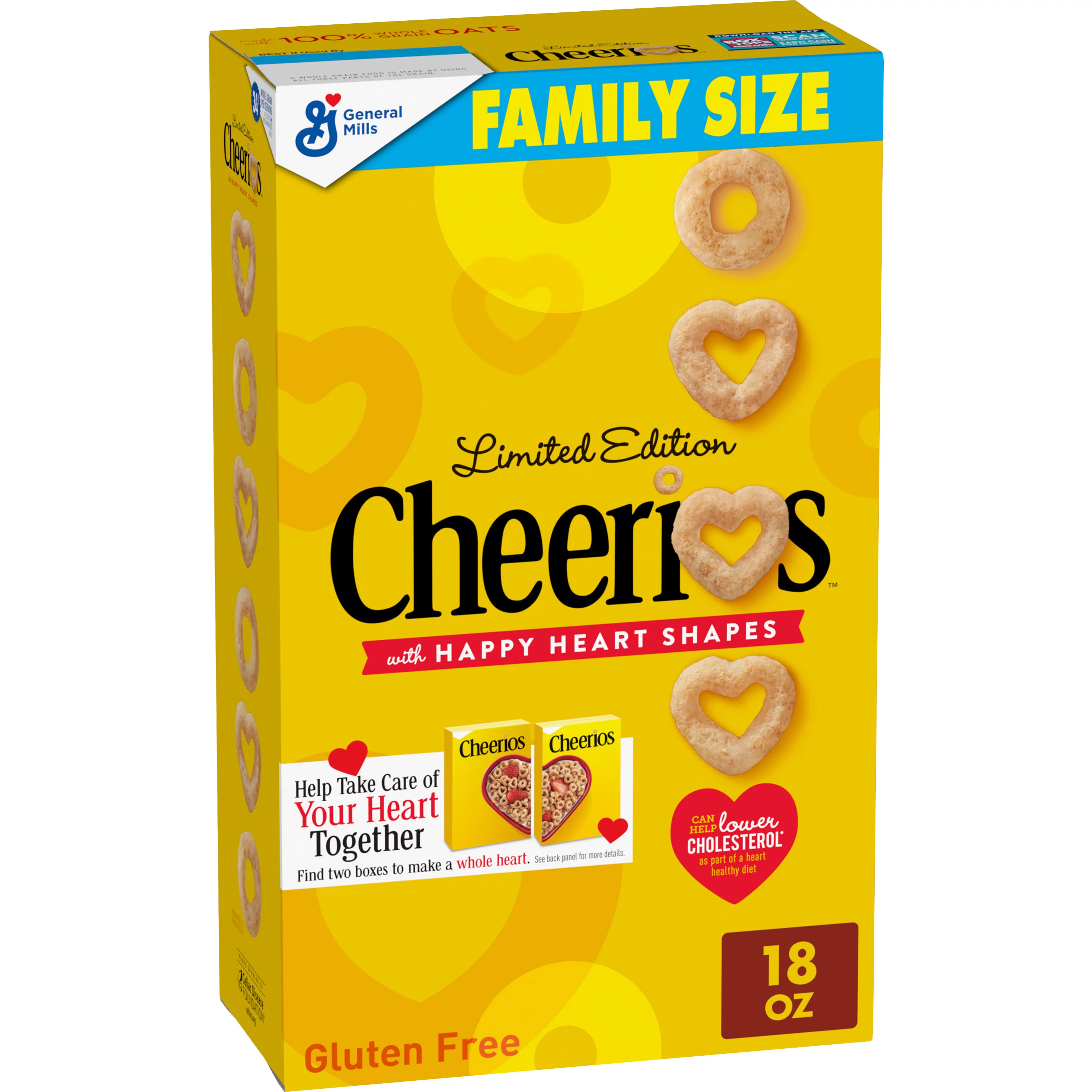 Cheerios Heart Healthy Cereal, Gluten Free Cereal With Whole Grain Oats