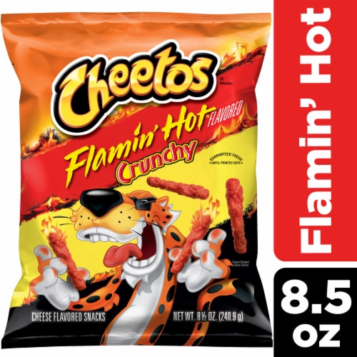 Cheetos Crunchy Cheetos Crunchy Cheese Flavored Snacks Flamin' Hot 8 1