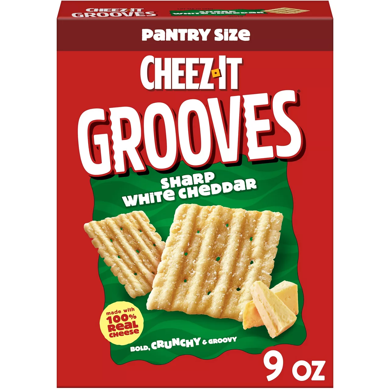 Cheez-It Cheese Crackers, Crunchy Snack Crackers, Sharp White Cheddar
