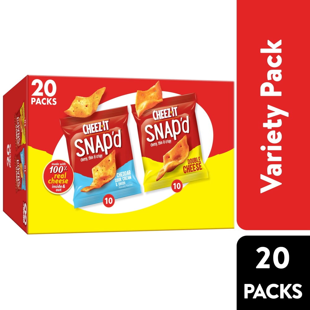 Cheez-It® Snap'd Cheese Crackers Variety Pack